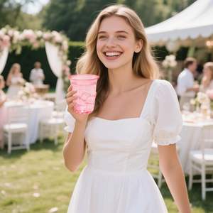 Logotipo impreso personalizado 8oz 12oz 16oz 24oz 32oz Pet clear Iced Coffee Bebida fría Desechable Bubble Tea Vaso de plástico con tapas - Product Image 6