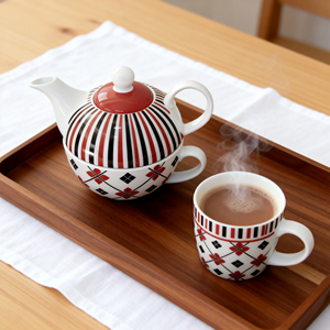 Juego de Vajilla de Porcelana con Diseño de Corazón de <span class=keywords><strong>San</strong></span> Valentín, Juego de Vajilla de Cocina de Cerámica Bonito de HARVIT con Tetera, Taza de Café, Platillo - Product Image 2
