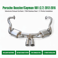 Échappement arrière OEM Valvetronic pour Porsche Boxster Cayman 981 2.7 2012-2016 en acier inoxydable 304, silencieux de voiture, tuyau de tuning, amélioration