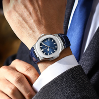 Nouvelle Montre de Luxe POEDAGAR 613 à Bracelet en Cuir pour Hommes, Montre à Quartz Lumineuse Étanche avec Date