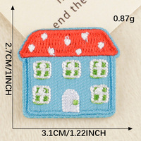 Étiquette brodée originale pour ordinateur, mini-patch brodé auto-adhésif, motif animal mignon, décoration de tissu, autocollant.