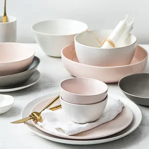 潮州不规则新设计定制16件瓷器餐具套装陶瓷餐具