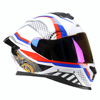 Casques de moto rétro légers, Casco De Motocicleta, Casque Moto, casque intégral pour moto avec double visière