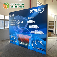 Boîte à lumière modulaire pop-up réutilisable 10x10 pieds logo personnalisé Portable en aluminium outil gratuit Seg Led salon exposition stand toile de fond