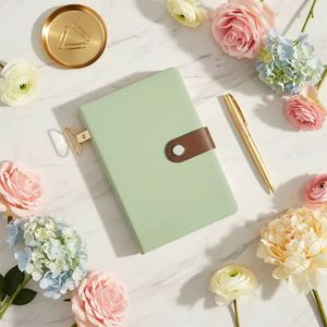 2026 A5 Hot Sale Custom Wholesale PU <b>Leather</b> <b>Diary</b> Journals Unique Agenda Notebooks With Pocket - Product Image 4