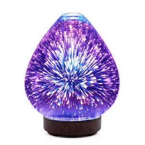 Christmas gift aroma difuser with amazing firework pattern holiday gift 100ml humidifers
