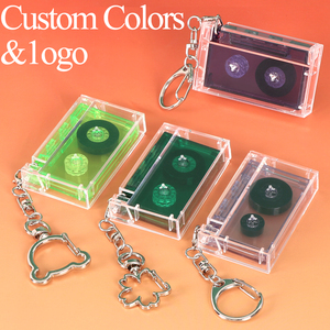 WEISHENG Charms Mini Caja de Álbum de Casete, Regalos para Conciertos, Plástico Personalizado con Chip NFC, Estuche Vintage para Mini Casete - Product Image 1