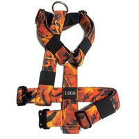 Harnais tactique robuste pour chien, personnalisé, imprimé camouflage par sublimation, réglable, anti-traction, de luxe premium