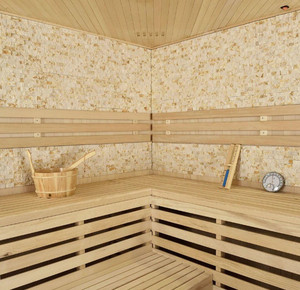 大型4-8人ペンタゴンデザインカスタマイズ屋内カナダヘムロック/レッドシダー木制スチームサウナ - Product Image 5