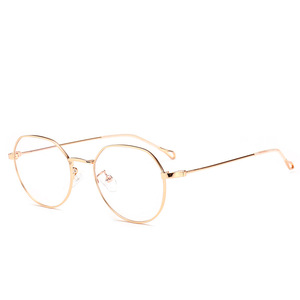 Precio de fábrica de alta calidad "Voguish" Retro Unisex Metal óptico lente azul <span class=keywords><strong>gafas</strong></span> - Product Image 4