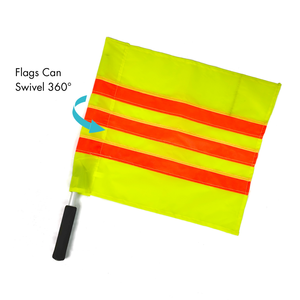 Drapeaux d'arbitre télescopiques pivotants de qualité supérieure pour équipement de terrain de football - Product Image 3