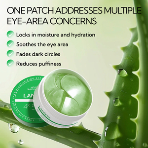 LANBENA Nouveauté Patchs pour les yeux à l'aloe vera anti-rides, masque pour les yeux à l'acide hyaluronique - Product Image 3