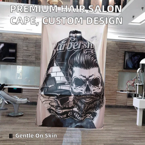 Cape de Coiffeur Confortable en Tissu Pongee – Nouvelle Tendance Populaire, Personnalisable, en Polyester Premium pour Salon de Coiffure - Product Image 2