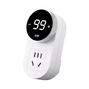 Smart <b>Socket</b> <b>With</b> Digital Display Rotatable <b>Timer</b> For Universal Use CN Plug Plastic Material - Product Image 2