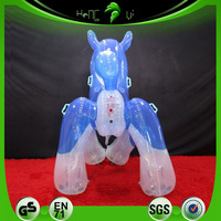 Costume de chien gonflable Hongyi Costume de bondage Husky bleu personnalisé