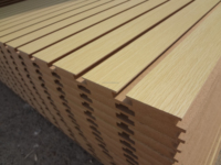 Panneau MDF rainuré 4x8 pieds 18mm à prix avantageux, personnalisable, pour décoration en bois