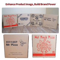 Cartons de pizzeria en kraft épais, biodégradables, écologiques, résistants, renforcés, ondulés, sur mesure