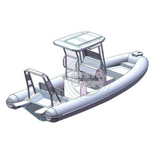 Bateau pneumatique de luxe de 19 pieds, coque en aluminium, Hypalon/Orca/PVC, avec pont solaire - Product Image 2