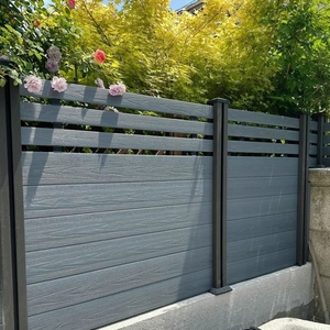 Panneau mural WPC, clôture de <span class=keywords><strong>jardin</strong></span> de 6 pieds, panneaux de clôture <span class=keywords><strong>en</strong></span> aluminium, imperméables, résistants aux UV, pour l'extérieur - Product Image 2