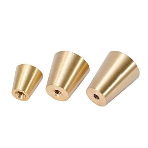 Kenop Kuningan Solid Satu Lubang untuk Pintu Lemari, Kabinet, dan Laci - Product Image 1