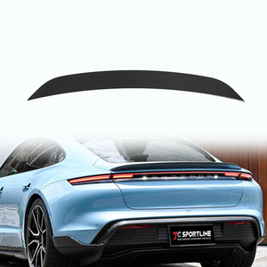 Spoiler posteriore in fibra di carbonio a secco per <span class=keywords><strong>Porsche</strong></span> <span class=keywords><strong>Taycan</strong></span> 9 j1 berlina 4 porte 2019 2020 modello completamente elettrico personalizzato in fabbrica - Product Image 1