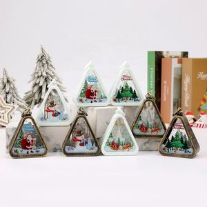 Personalized <b>LED</b> Lantern Christmas Decoration - Festive Plastic Crafts for Cozy Atmosphere & Party Gifts - Product Image 4