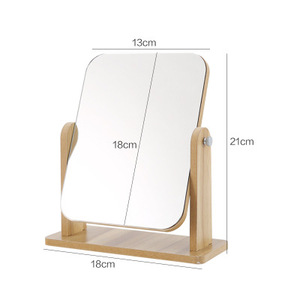 Toptan 360 derece özel Modern masa kare kozmetik makyaj masası aynası kişiselleştirilmiş dönebilir soyunma tablo ayaklı ayna - Product Image 6
