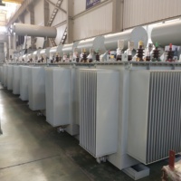 Transformateur de puissance triphasé immergé dans l'huile 6kV-36kV, 100kVA, 160kVA, 200kVA, 1000kVA, bobinage en cuivre, MT HT