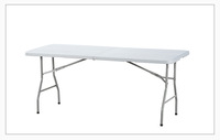 Nouveauté - Livraison rapide - Table de salle à manger pliable en plastique de 5 pieds - Facile à plier