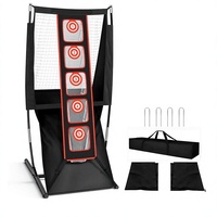Filet de golf détachable pour l'entraînement au swing, écran d'entraînement portable pour l'extérieur, filet à balles en polyester 55x33x21 pouces