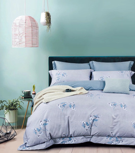 Conjuntos de Capa de Edredom de Algodão Estampado, Conjuntos de Lençóis Personalizados Macios, 3 ou 4 Peças, Conjuntos de Cama de Algodão Estampado com Fronha - Product Image 1