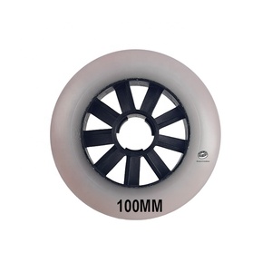 Ruote Professionali per <span class=keywords><strong>Pattini</strong></span> in Linea 2026 ad Alto Rimbalzo 90/100/110mm Nere Magia Negra Resistenti all'Usura SHR per Velocità - Product Image 2