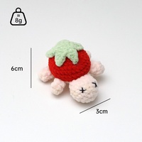 Kit de couture en polyester écologique fait main, motif animal au crochet, pour décoration d'intérieur, inspiré des décorations suspendues sur le thème de la maison de pain d'épices