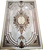 Carreaux de tapis de luxe polis en porcelaine 3d fleur tapis en porcelaine carrelage mural carreaux de tapis de bureau pour sol