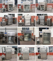 Fumoir industriel électrique automatique en acier inoxydable pour viande, saucisses, poisson-chat, poulet, poisson, machine à fumer la viande