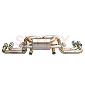 Ferrari F360 için titanyum egzoz sistemi susturucu vanalar Catback egzoz iniş borusu performans parçaları ile 2000-2005 3.6 V8 - Product Image 6