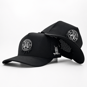 Advanced 5 Panel Solid Waterproof Golf <b>Cap</b> Custom Silicone Logo Low MOQ OEM Laser Perforated Airflow Ventilation Gear Piece - Product Image 4