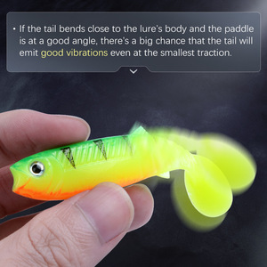 Señuelo Suave de Alta Calidad con Ojos 3D Realistas de 80-125mm, Cola en T, para Pesca de Trucha y Carpa en Agua Dulce y Salada, Iscas, Pesca, Wobbler, Aparejos - Product Image 5