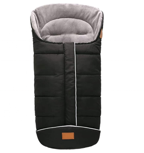 En gros Sac de couchage d'hiver pour poussette, coupe-vent, chaud et épais, avec manchons de pieds, sac de voyage et de rangement pour bébé, unisexe, en nylon avec fermeture éclair - Product Image 2
