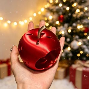 Adorno de Escritorio con Forma de Manzana Brillante Impreso en 3D, Decoración de Frutas con Luz LED, Regalo Navideño, Luz Nocturna para Habitación Infantil, Juguete Antiestrés - Product Image 5