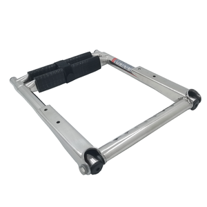 Perahu Stainless Steel 2 langkah perahu lipat Dock Telescoping berenang tangga dek dengan Pedal langkah lebar pagar tangan - Product Image 4