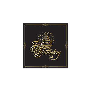 Platos de Papel Desechables DAMAI Dorados con Borde Negro en Forma de Ola, Vasos de Papel y Servilletas para Fiestas de Cumpleaños - Product Image 6