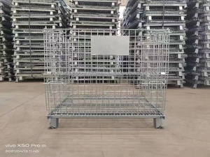 1200*1000*890Mm Kim Loại <span class=keywords><strong>Stackable</strong></span> Wire <span class=keywords><strong>Mesh</strong></span> Pallet <span class=keywords><strong>Cage</strong></span> - Product Image 2