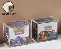 Étui de protection en acrylique cristallin anti-UV à haute transparence 98% pour cartes TCG Mega Evolution Booster Standard
