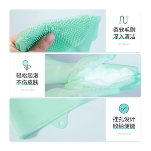 ถุงมืออาบน้ำสัตว์เลี้ยงแบบพิเศษ ขนแปรงซิลิโคนหนาแน่น สำหรับสุนัขและแมว ทำความสะอาดอย่างอ่อนโยน - Product Image 4