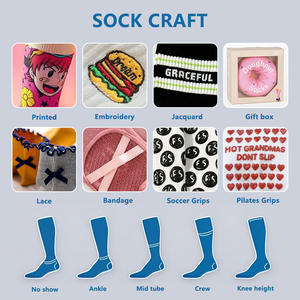 उच्च गुणवत्ता वाली कपास गुलाबी बैले पकड़ मोजे व्यक्तिगत कस्टम एंटी-स्लिप पिलेट्स लोगो के साथ योग मोजे - Product Image 6