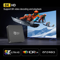 Decodificador de TV Z1pro 4K, Procesador Allwinner H6 de Cuatro Núcleos, WiFi Dual, Android 15 con Ethernet