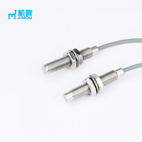 DC 24v detektor jarak posisi industri sensor jarak induktif logam penuh magnetis