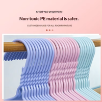 Cintres en gros pour vêtements, revêtement PE, antidérapants, sans traces, épaissis, pour adultes, avec crochets accessoires, approvisionnement en vrac
