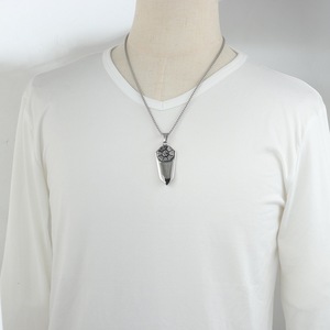 Yunnique – collier avec pendentif en acier inoxydable pour hommes, forme d'épée Tai Chi, design géométrique, bijoux à la mode - Product Image 3